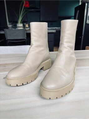Aquazzura St. Honore Taupe Boots - 39.5 UK - 8.5-9 US